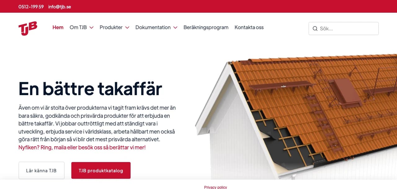 TJB:s webbmiljö
